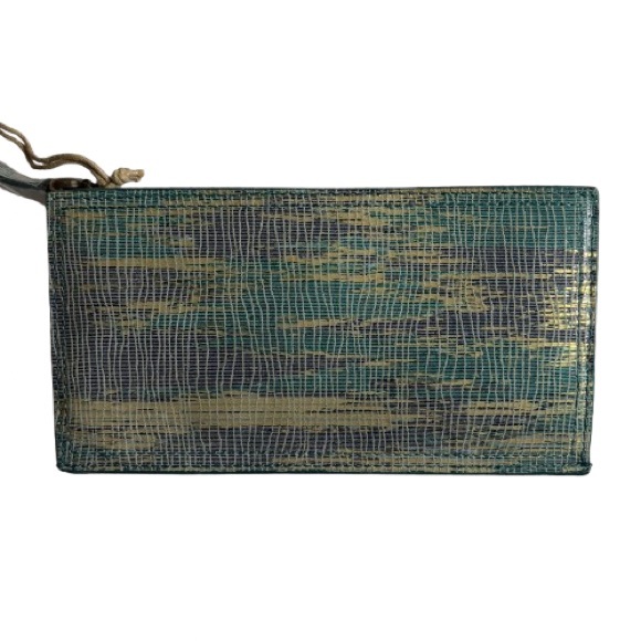 NWT HOBO Gracie Leather Wallet In Cracked Glass - Picture 12 of 13